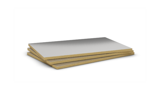 tres paneles semirrígidos de lana de roca Rockwool Rockmur E ALU 201.216