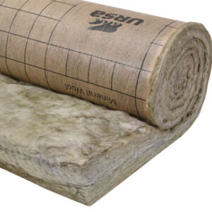 Manta aislante de lana mineral URSA TERRA papel MRK 40