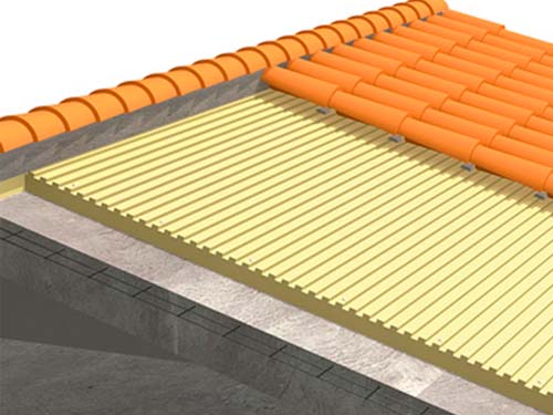 Sistema de aislamiento para cubiertas con paneles ursa xps